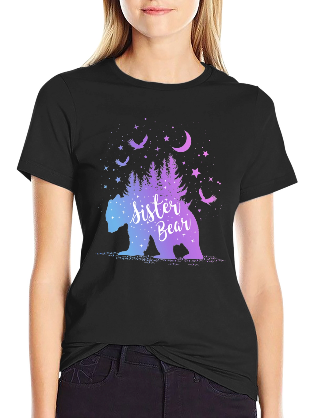 Sister Bear Graphic T-Shirt - Cozy Cotton Blend