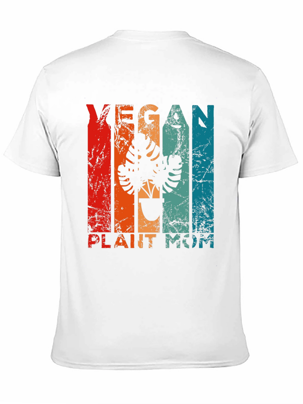 Vegan Plant Mom T-Shirt - Retro Design