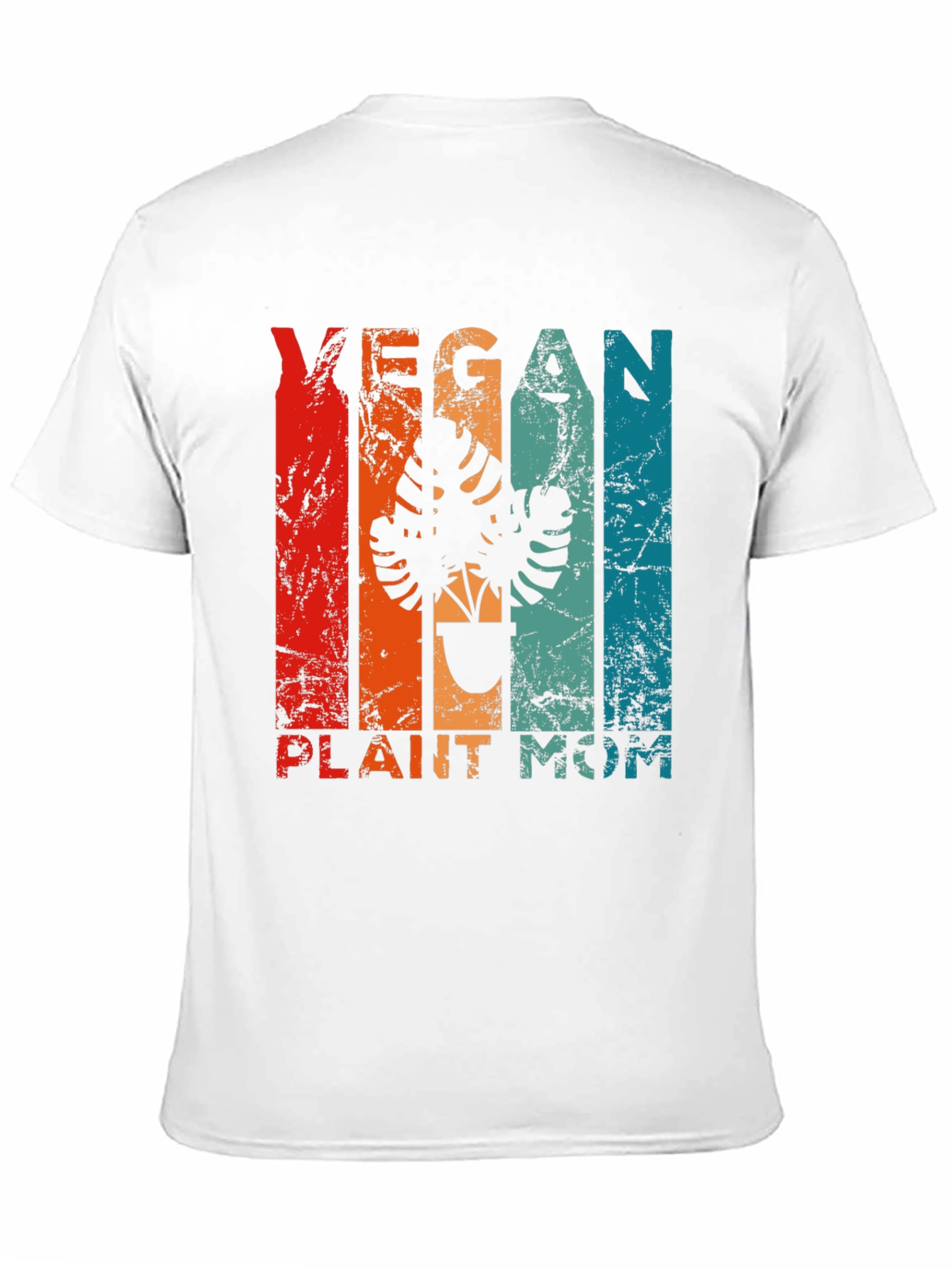 Vegan Plant Mom T-Shirt - Retro Design