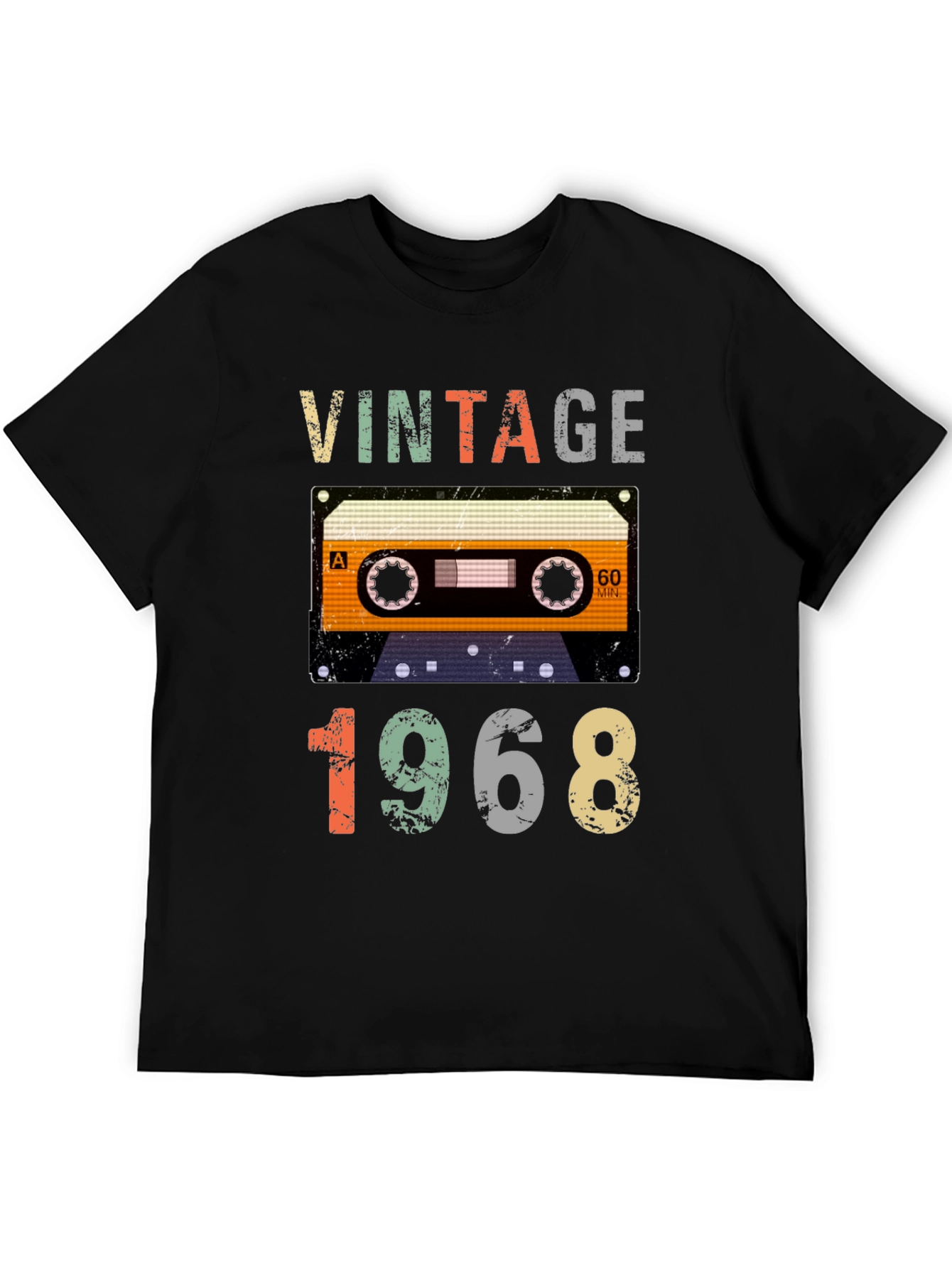 Vintage 1968 Cassette Tape Graphic Tee
