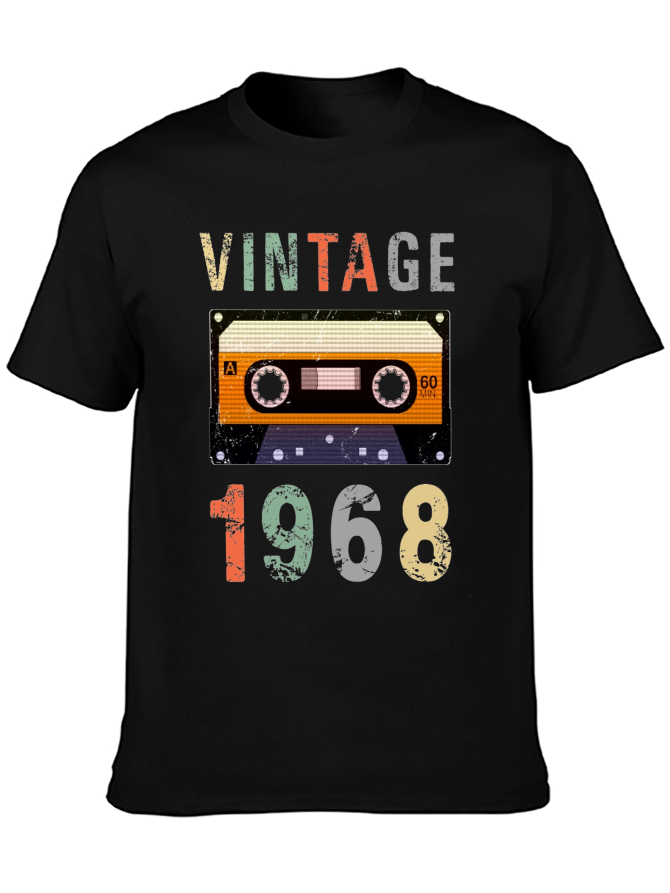 Vintage 1968 Cassette Tape Graphic Tee