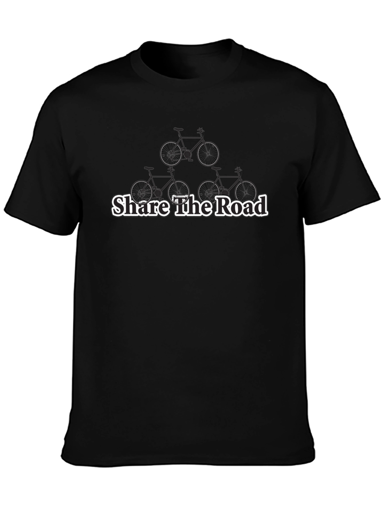 Share The Road Graphic Tee - Biker T-Shirt