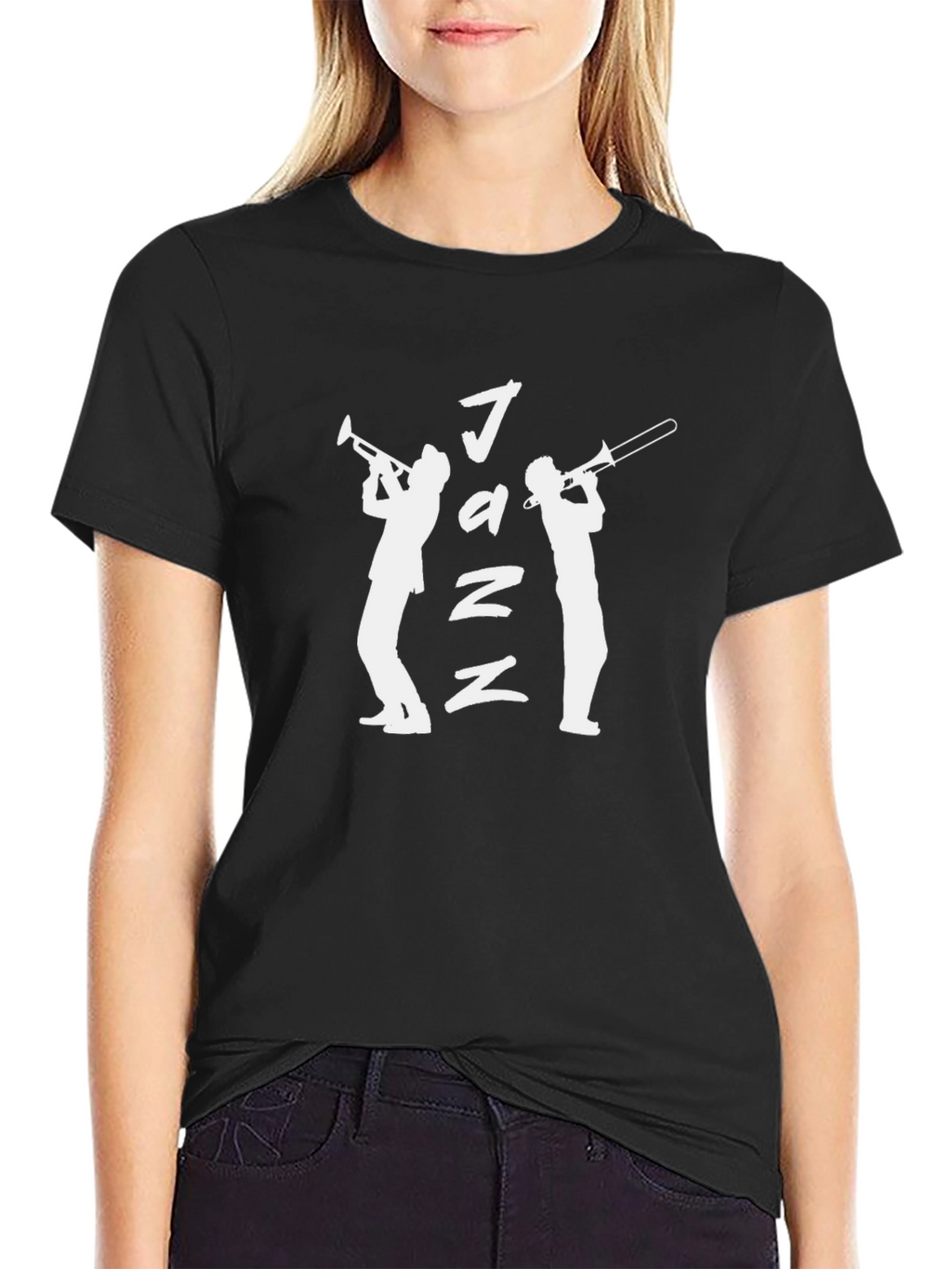 Jazz Music T-Shirt - Silhouette Design