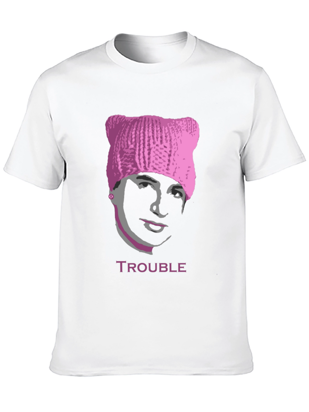 Trouble Pussyhat Tee - Unisex Graphic T-Shirt