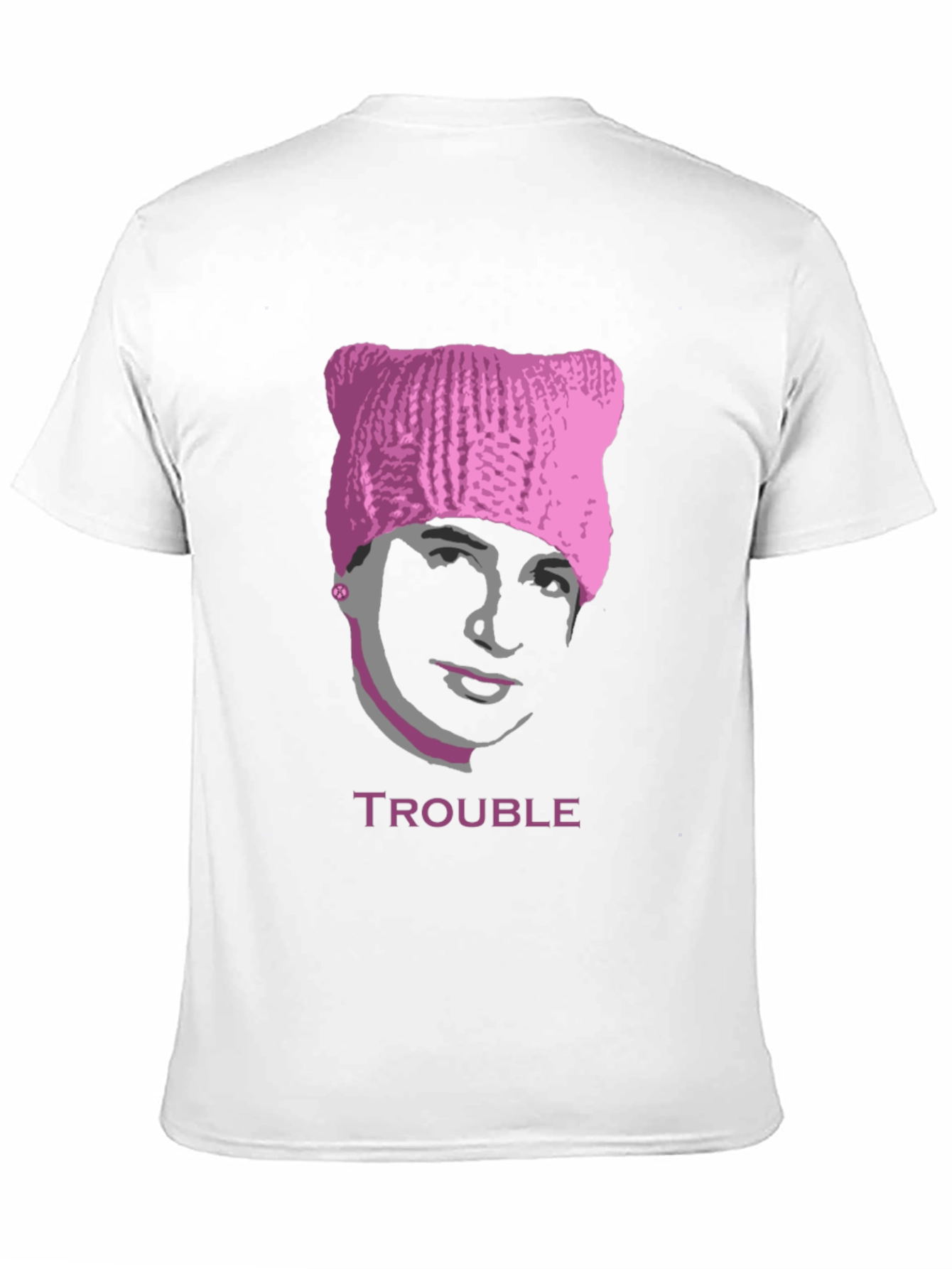 Trouble Pussyhat Tee - Unisex Graphic T-Shirt