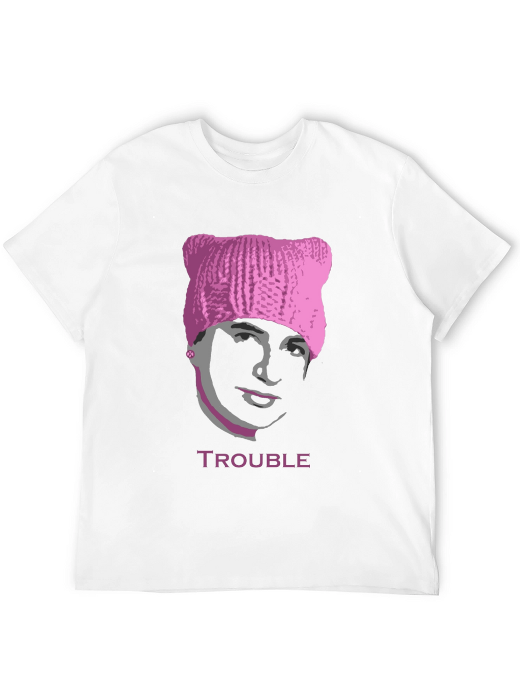 Trouble Pussyhat Tee - Unisex Graphic T-Shirt