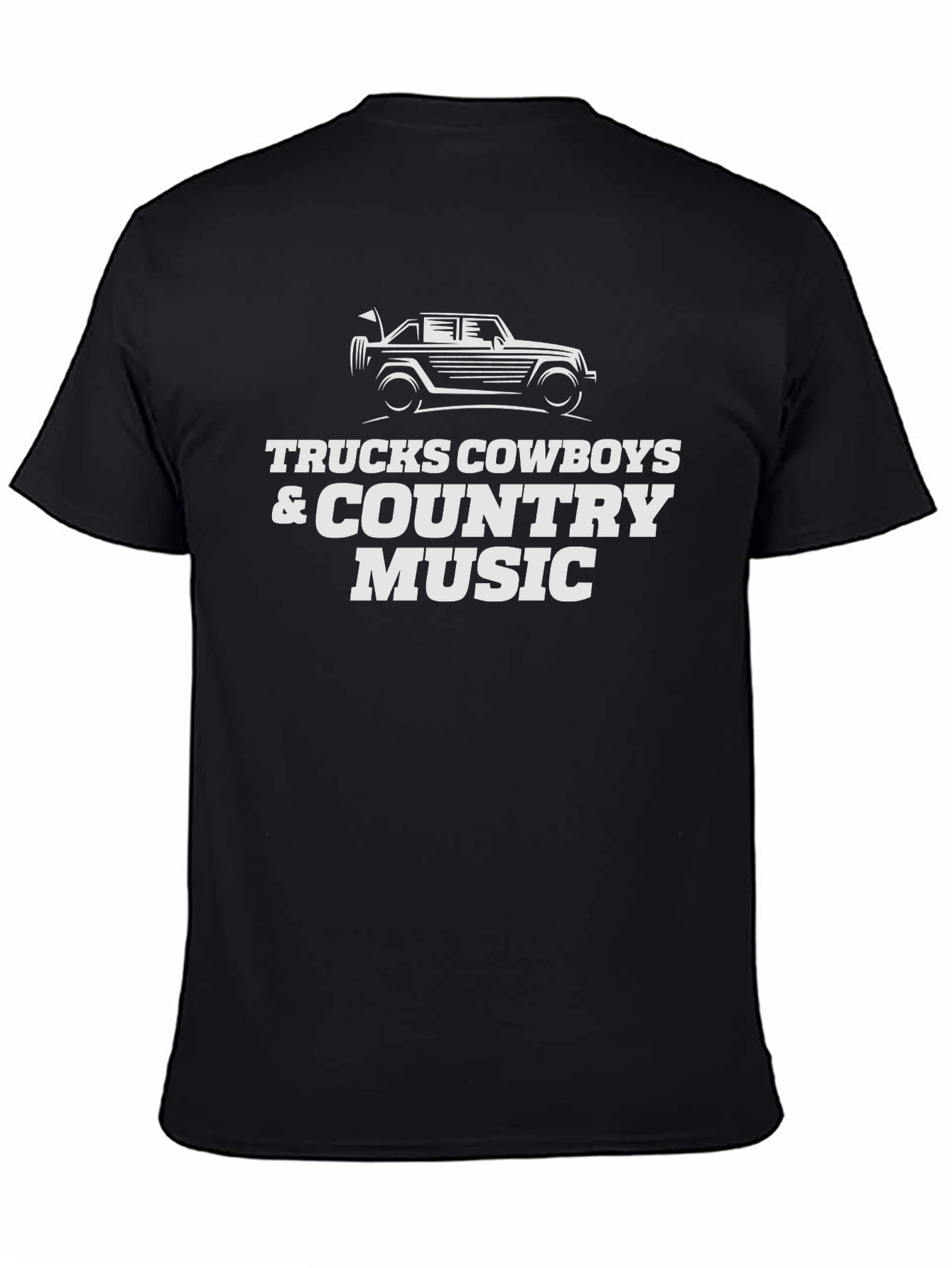 Trucks Cowboys Country Music Graphic Tee