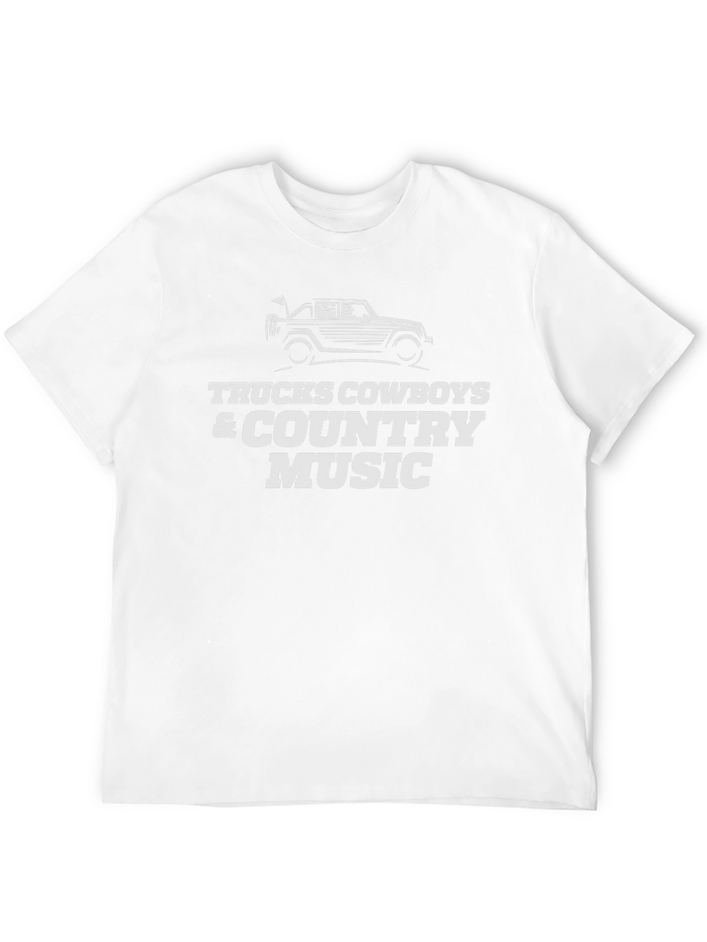 Trucks Cowboys Country Music Graphic Tee