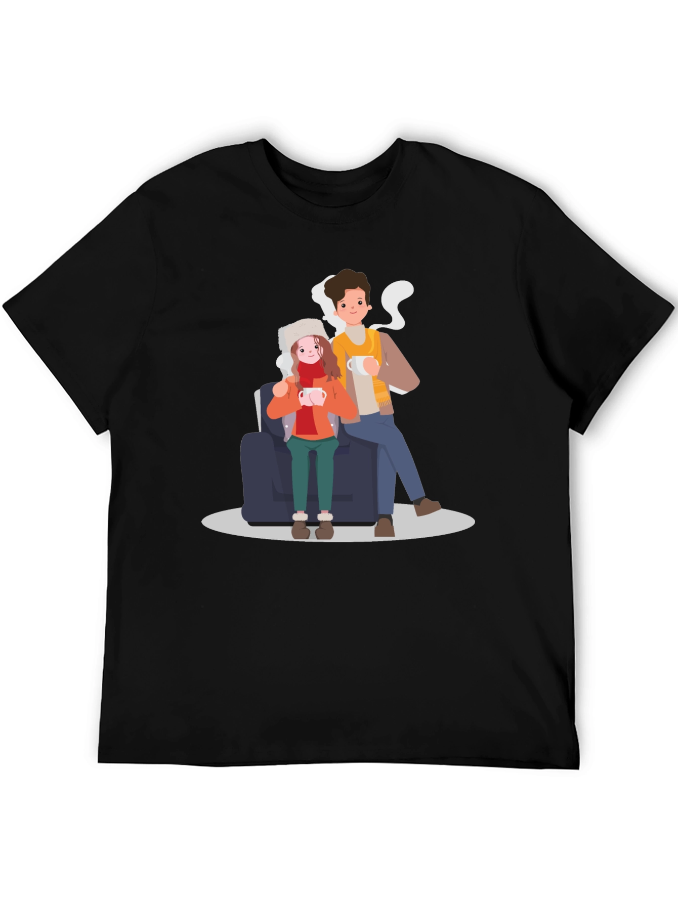 Cozy Couple T-Shirt - Warm Winter Vibes