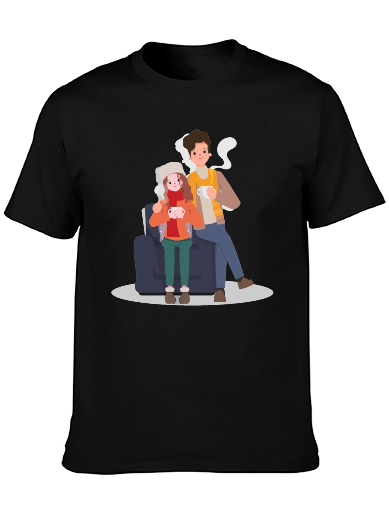 Cozy Couple T-Shirt - Warm Winter Vibes
