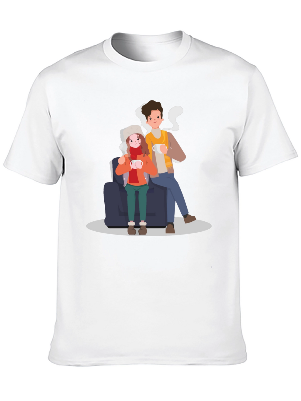 Cozy Couple T-Shirt - Warm Winter Vibes