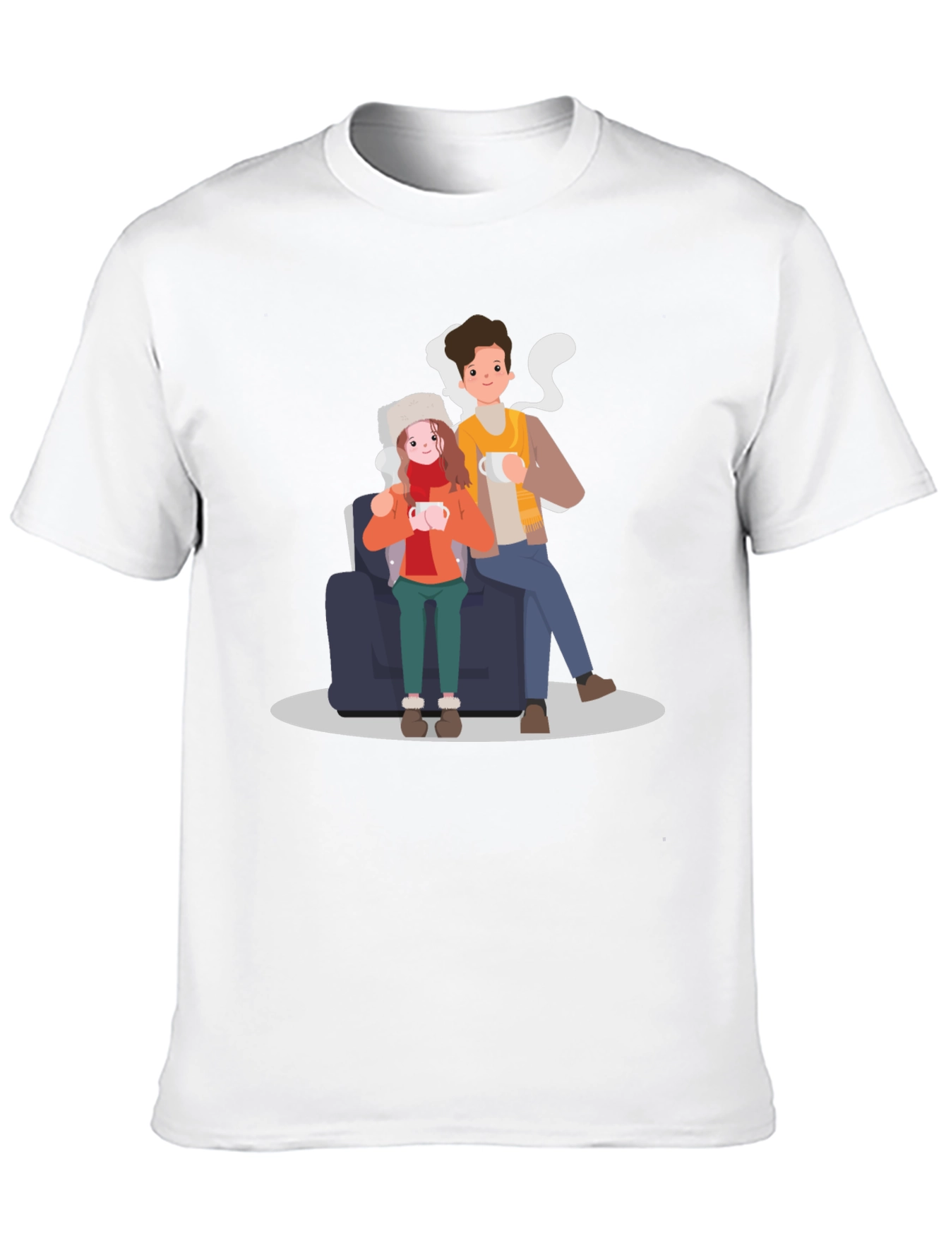 Cozy Couple T-Shirt - Warm Winter Vibes