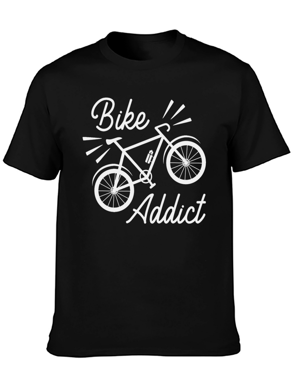 Bike Addict Black Graphic Tee