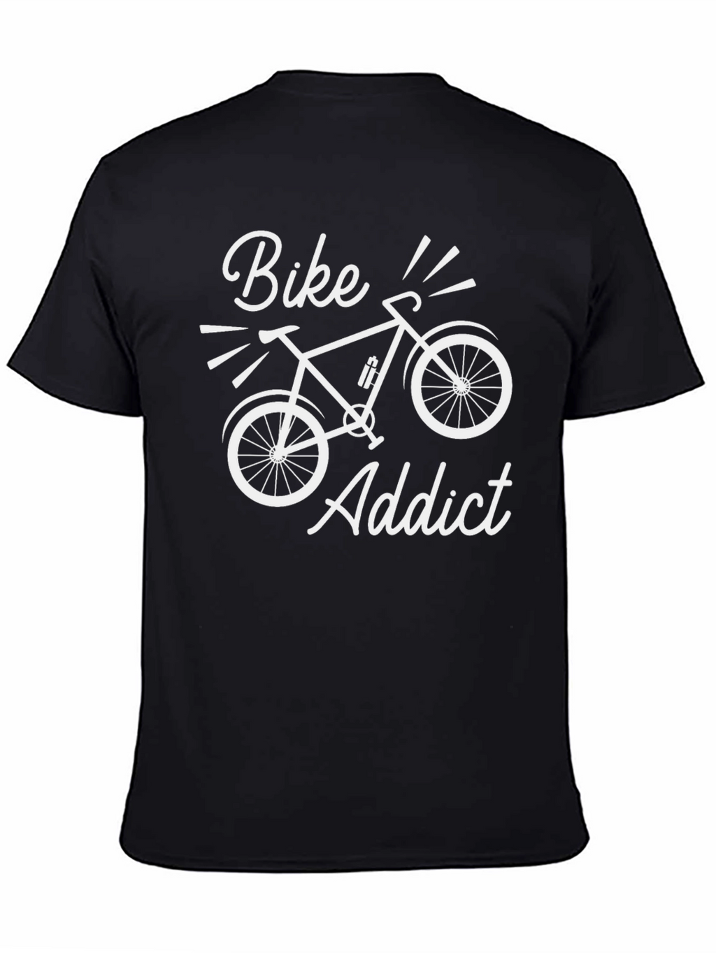 Bike Addict Black Graphic Tee