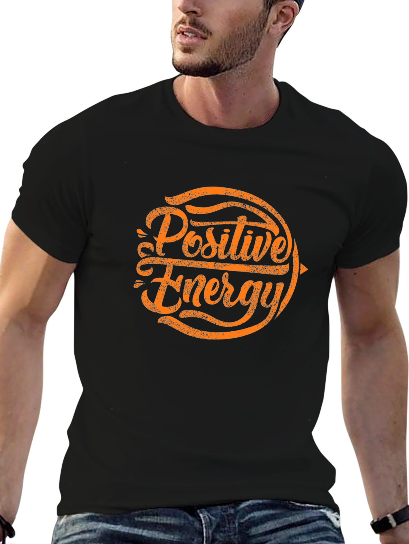 Positive Energy Graphic T-Shirt - Black
