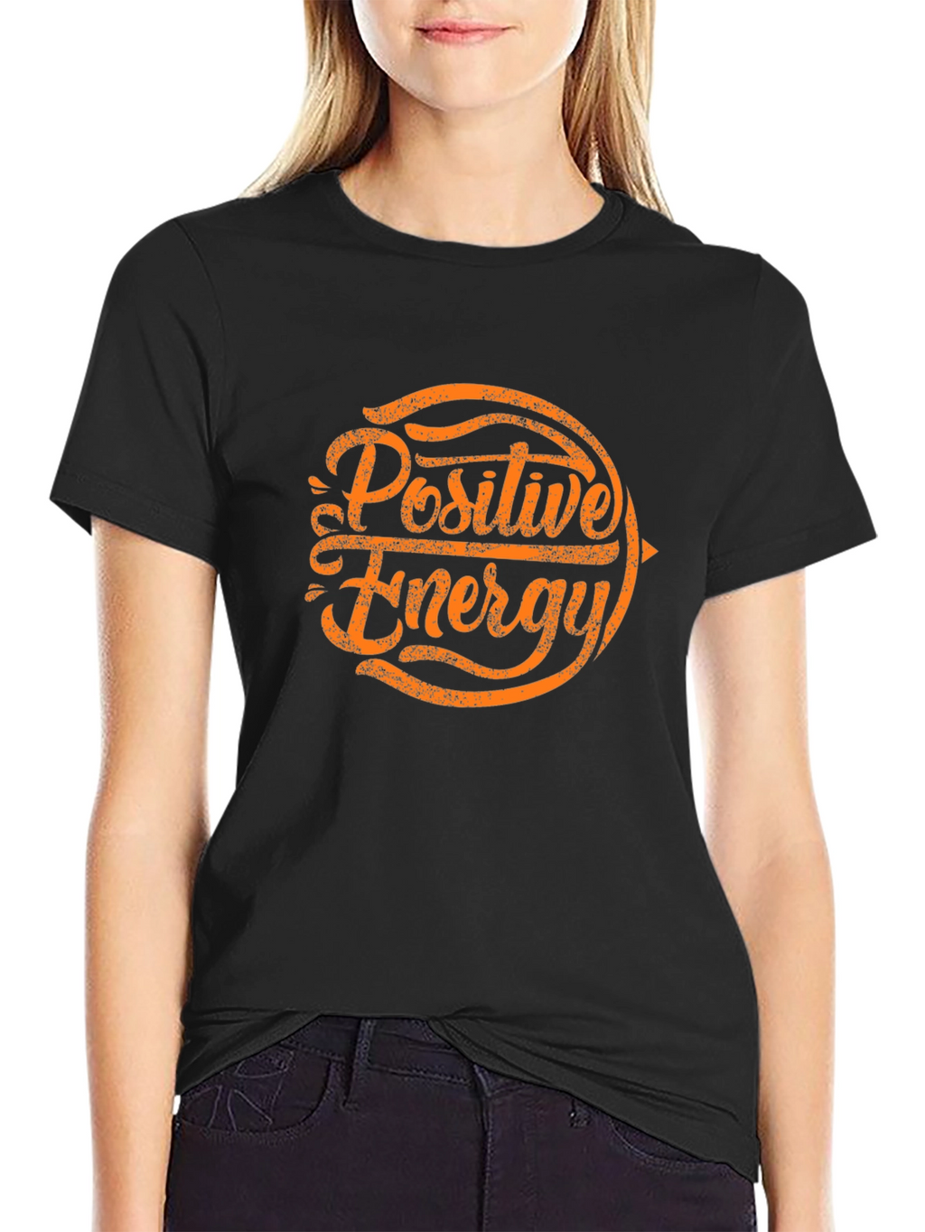 Positive Energy Graphic T-Shirt - Black