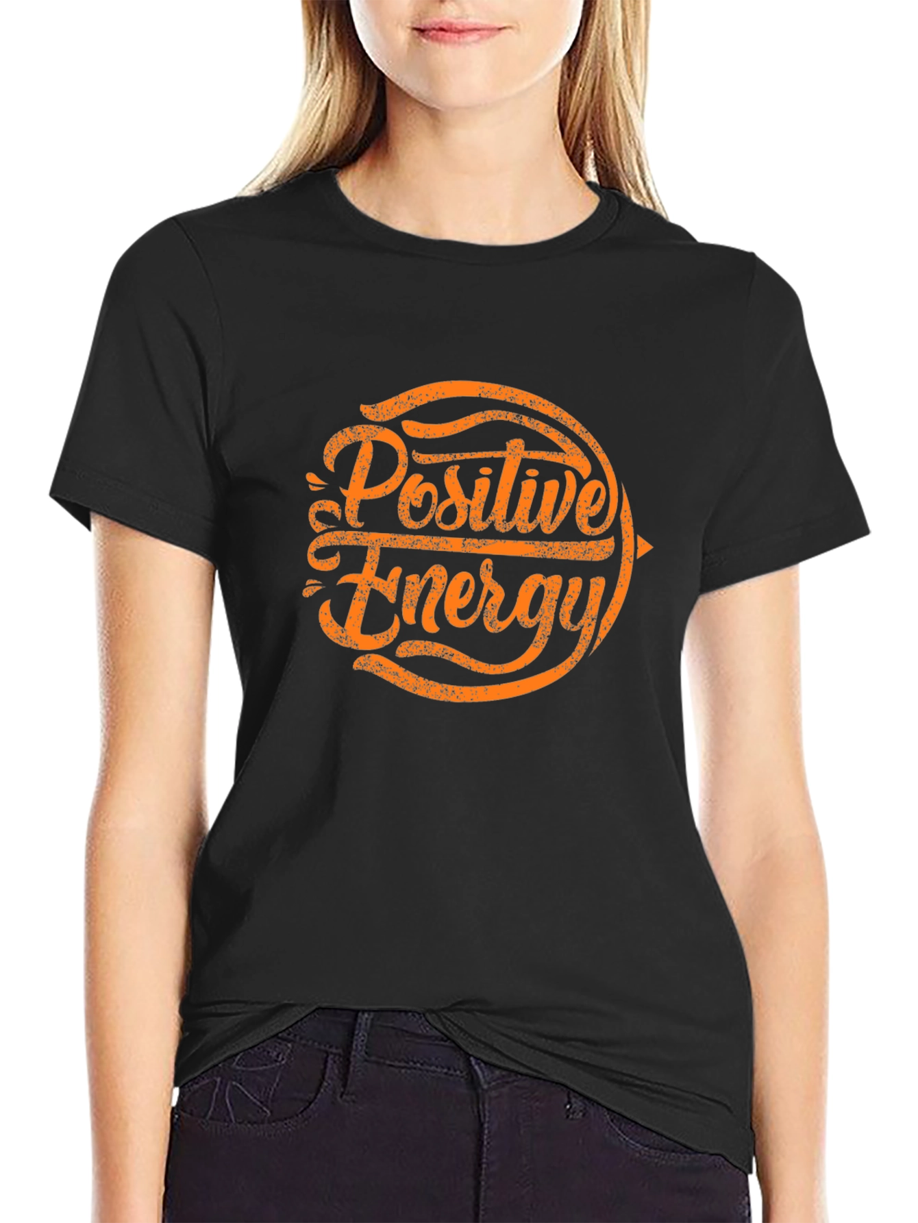 Positive Energy Graphic T-Shirt - Black