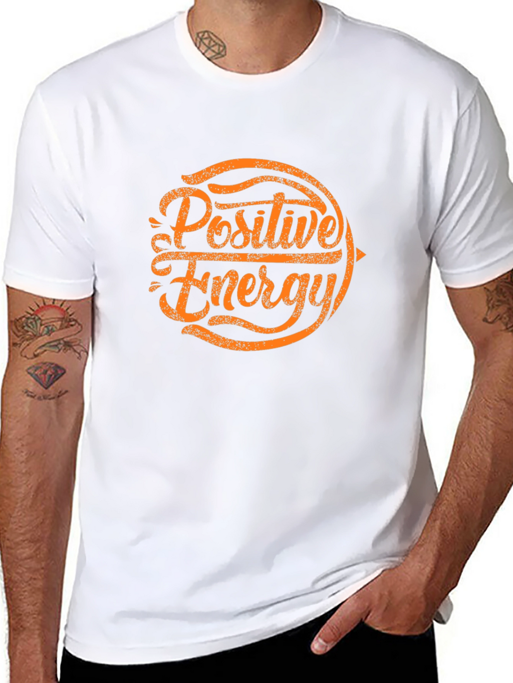 Positive Energy Graphic T-Shirt - Black