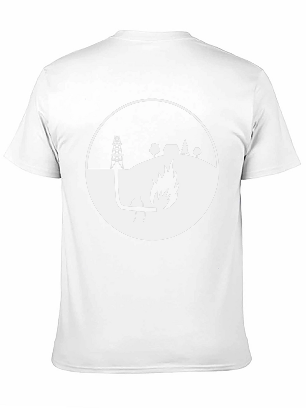 Oil Rig Flare Up Graphic Tee - Black