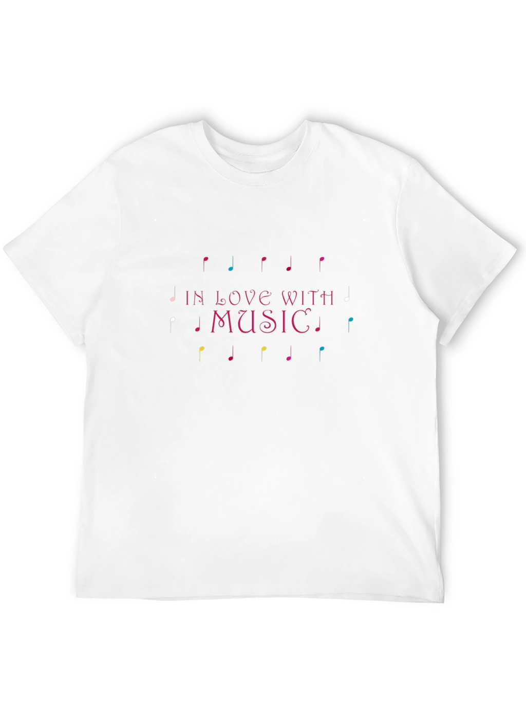 In Love With Music Black Graphic Tee