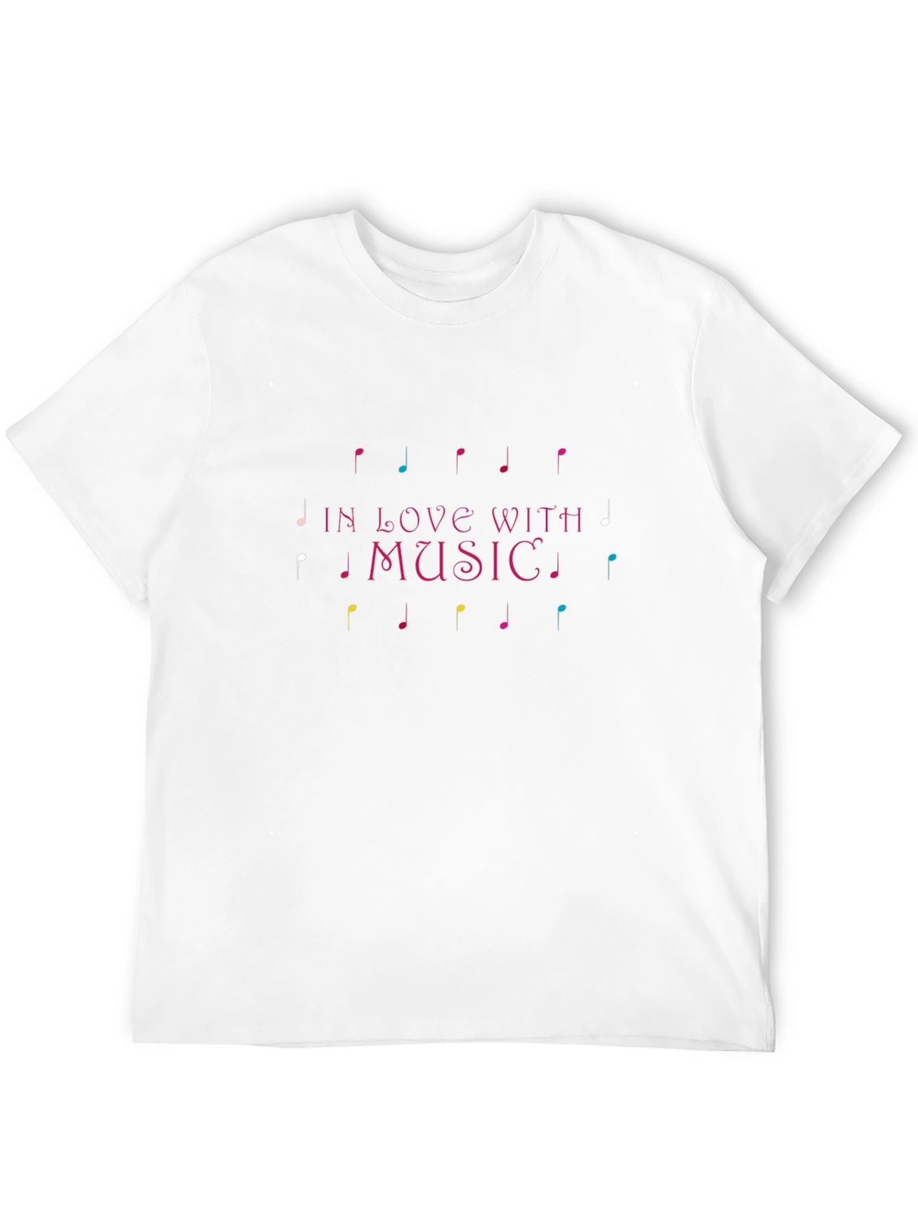 In Love With Music Black Graphic Tee