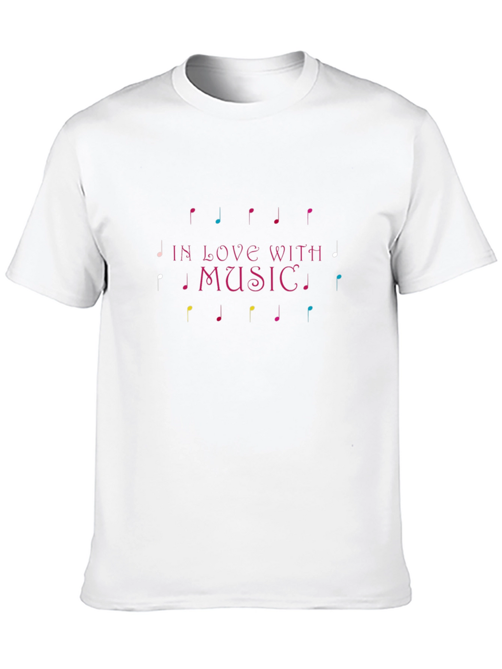 In Love With Music Black Graphic Tee