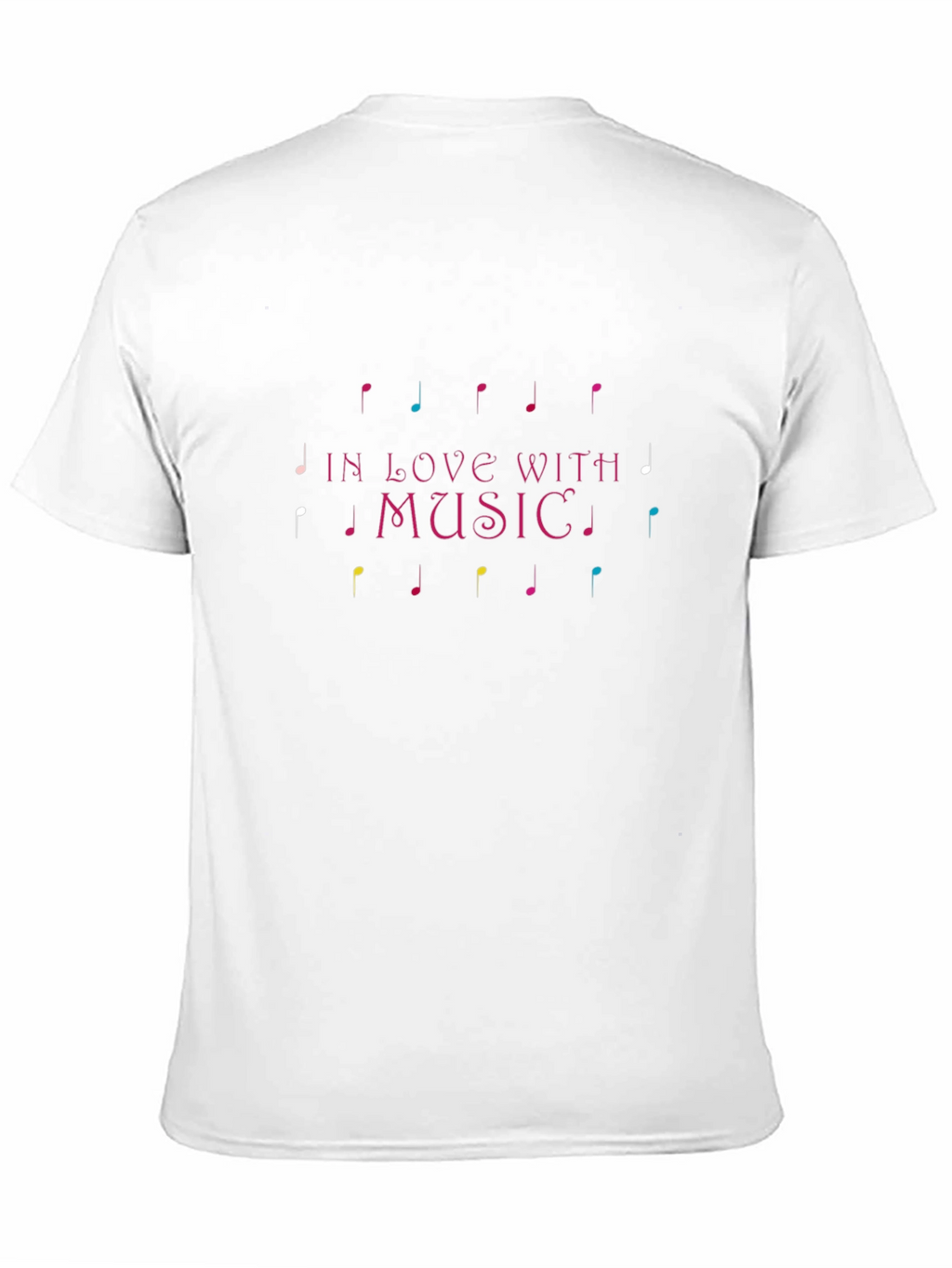 In Love With Music Black Graphic Tee