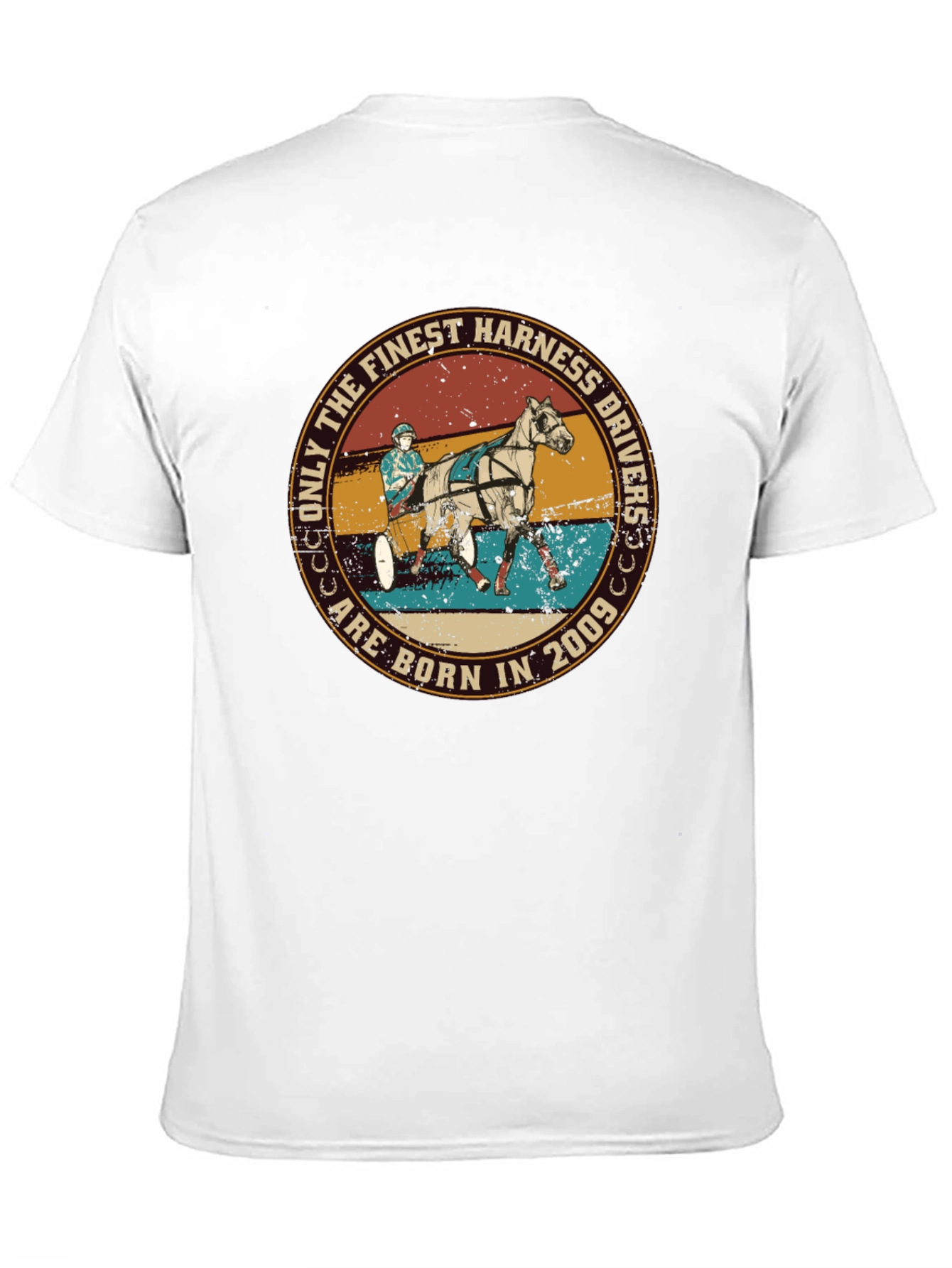Finest Harness Drivers Born in 2009 Black T-Shirt
