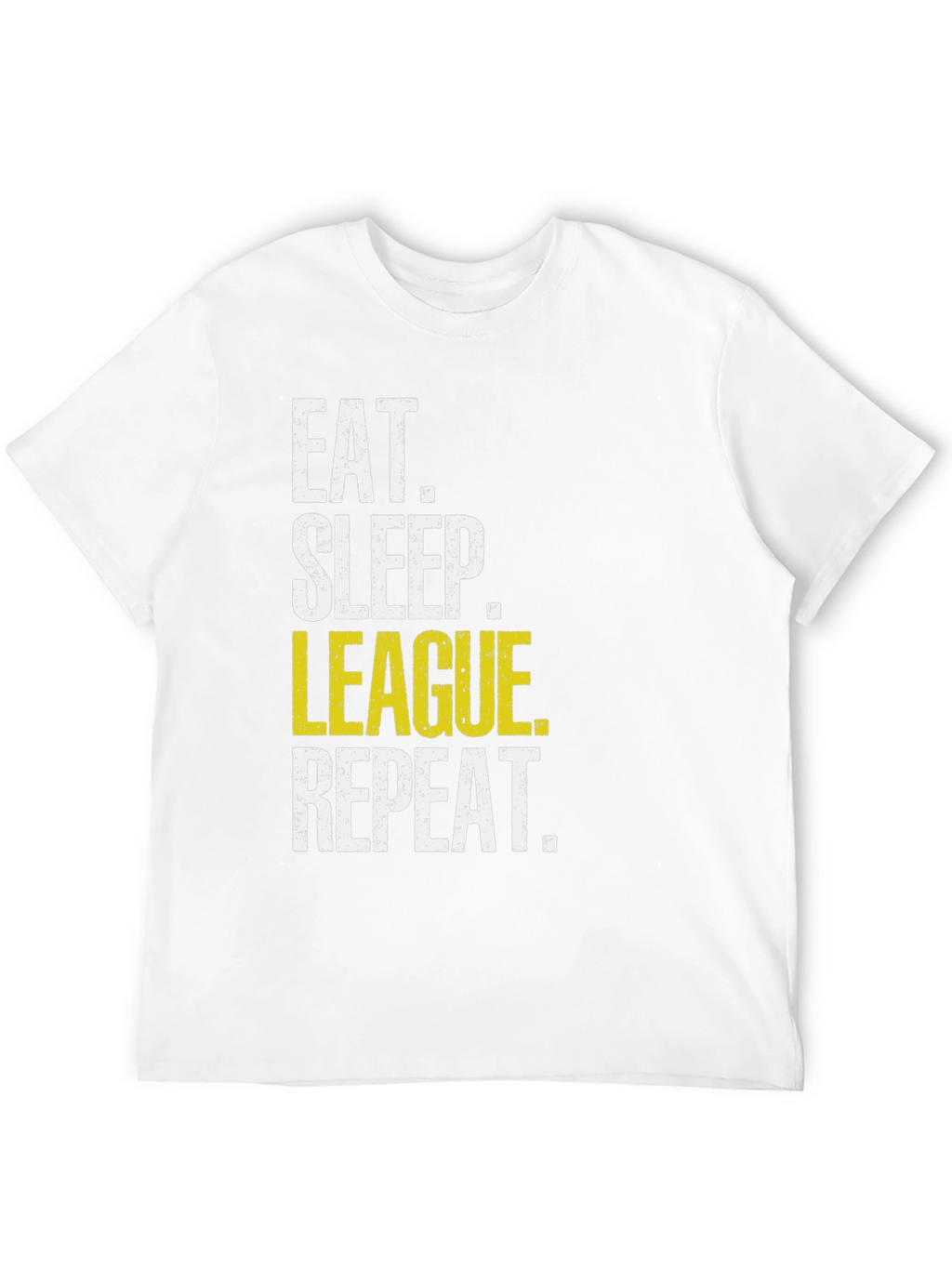 Eat Sleep League Repeat Black T-Shirt