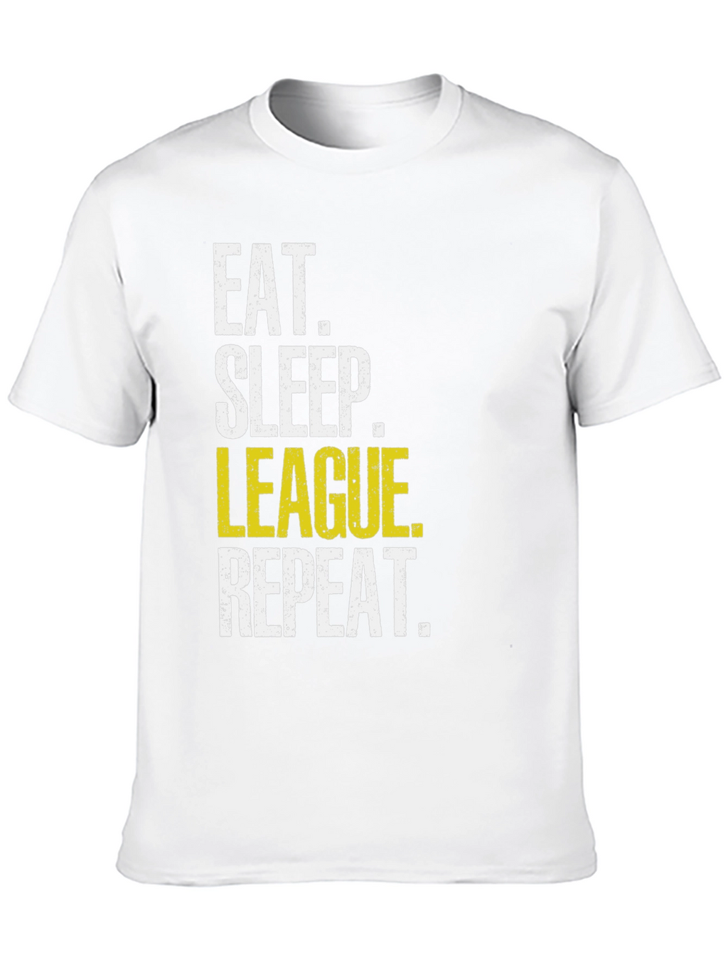 Eat Sleep League Repeat Black T-Shirt