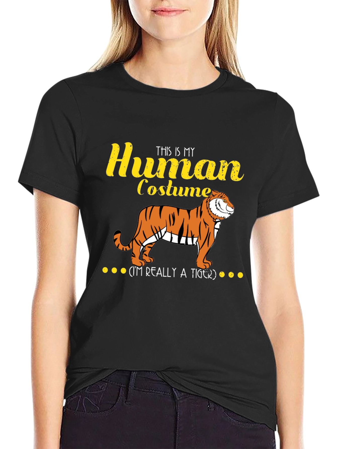 Human Costume Tiger Graphic Tee