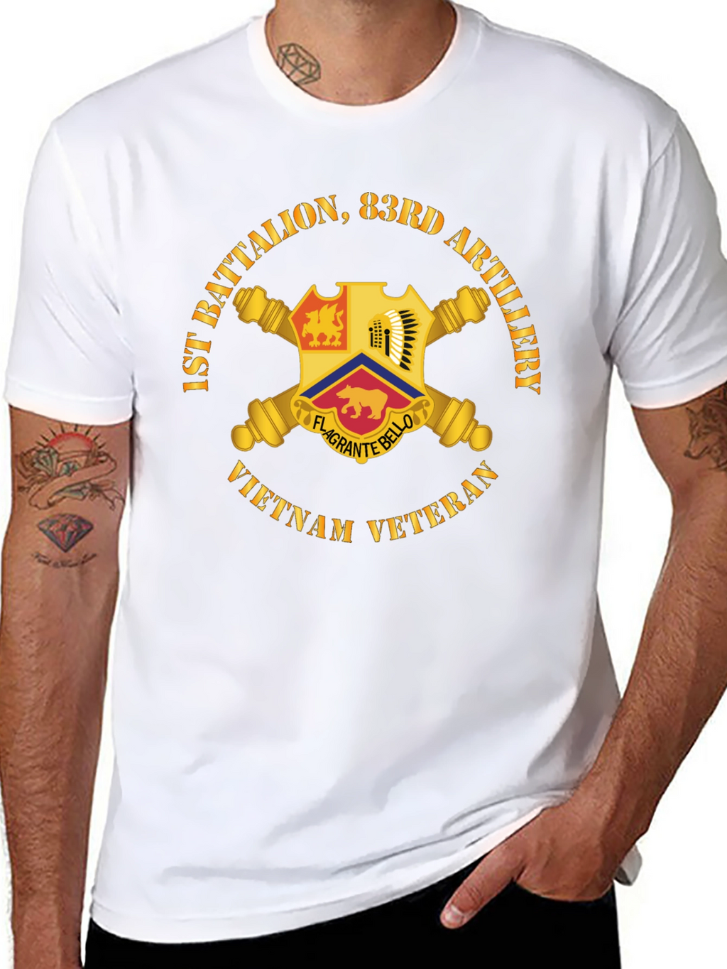 1st Battalion 83rd Artillery Vietnam Veteran T-Shirt