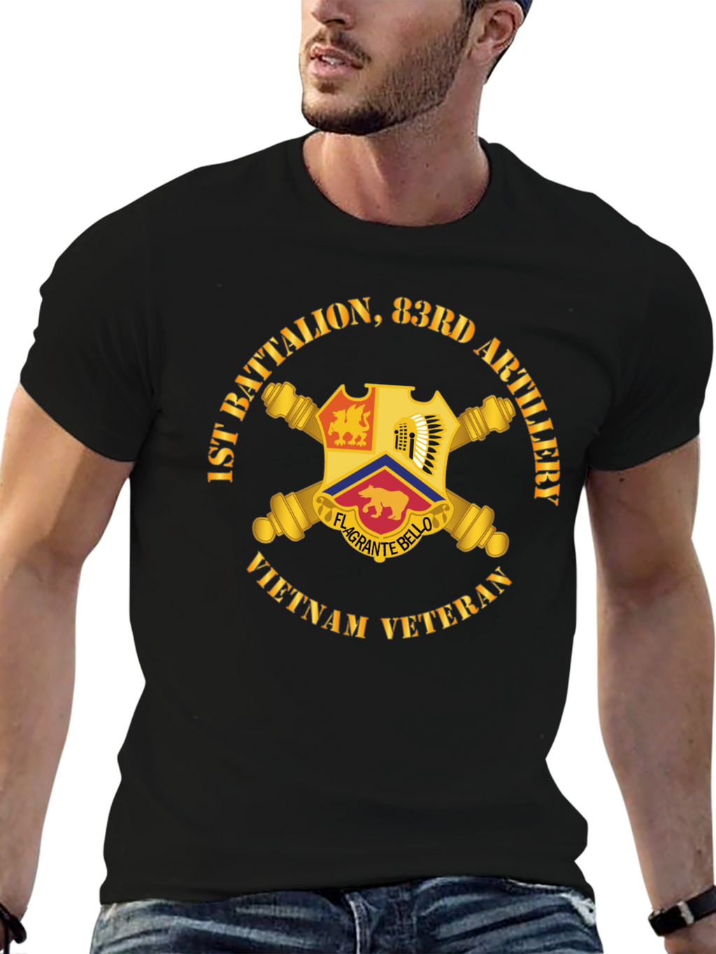1st Battalion 83rd Artillery Vietnam Veteran T-Shirt