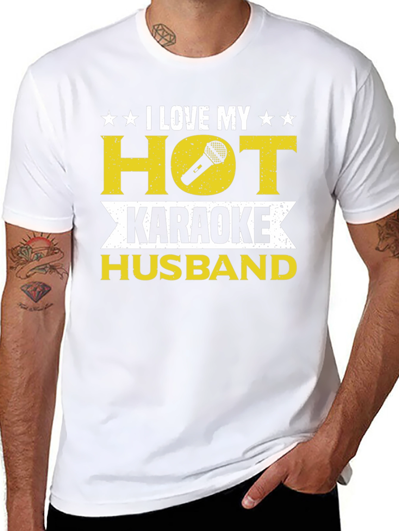 I Love My Hot Karaoke Husband T-Shirt