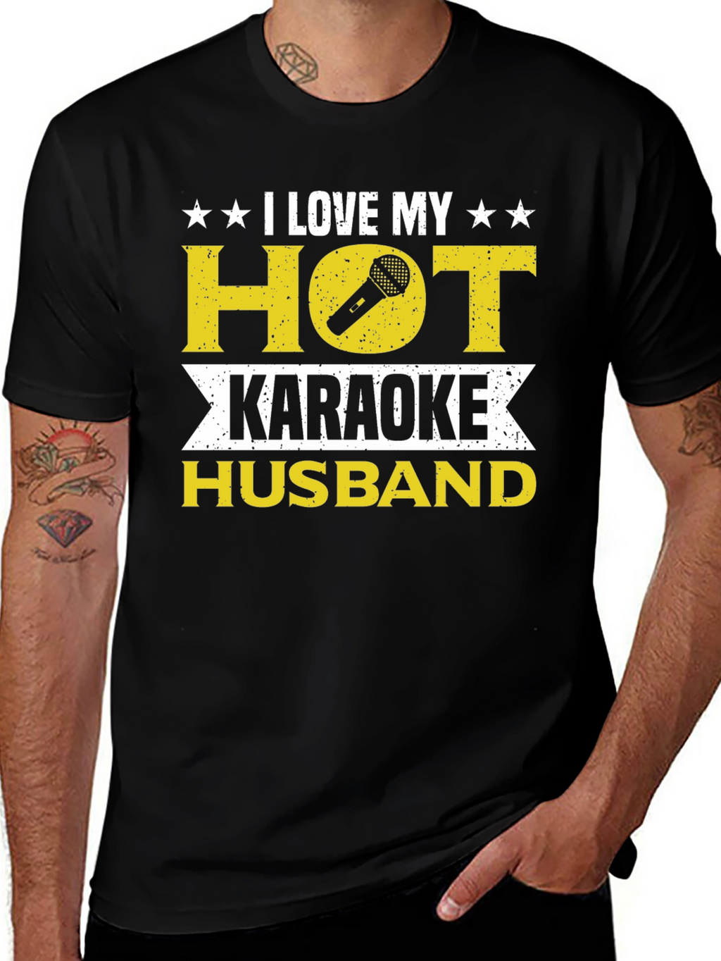 I Love My Hot Karaoke Husband T-Shirt