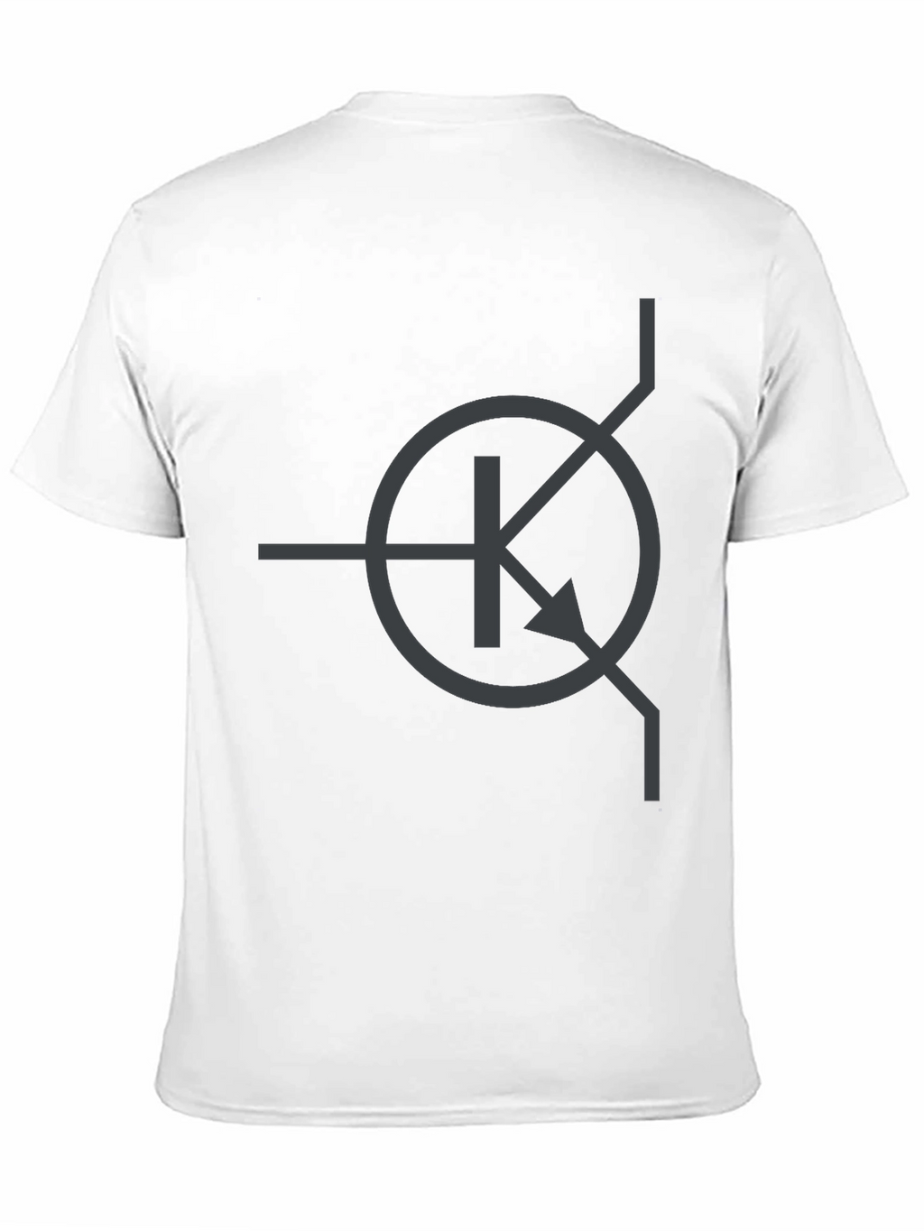 Electronics Geek Transistor Symbol T-Shirt - Black