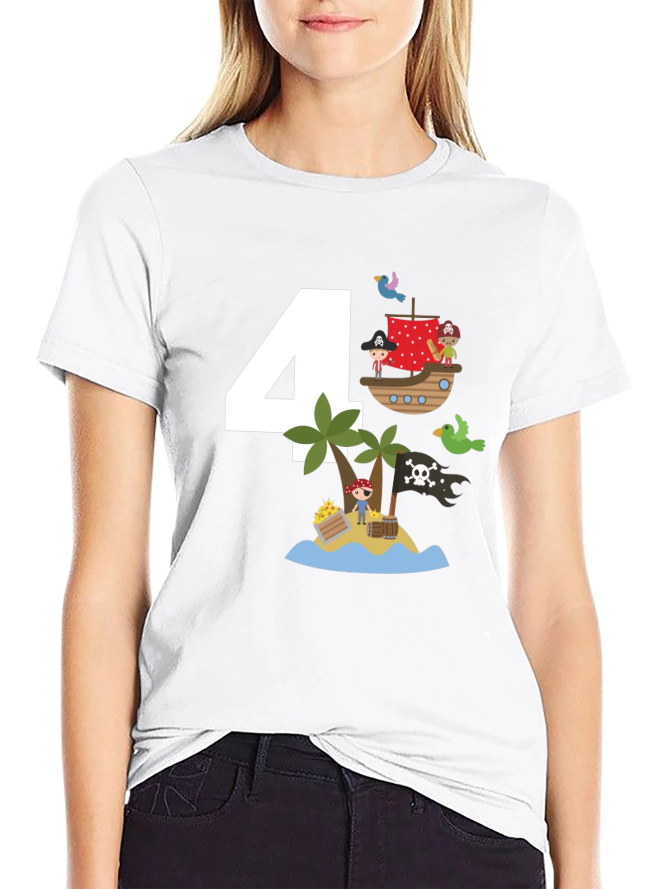 Pirate 4th Birthday T-Shirt