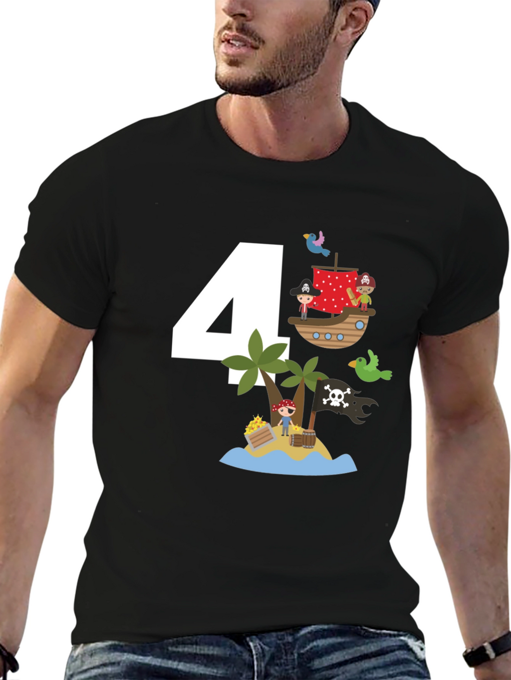Pirate 4th Birthday T-Shirt