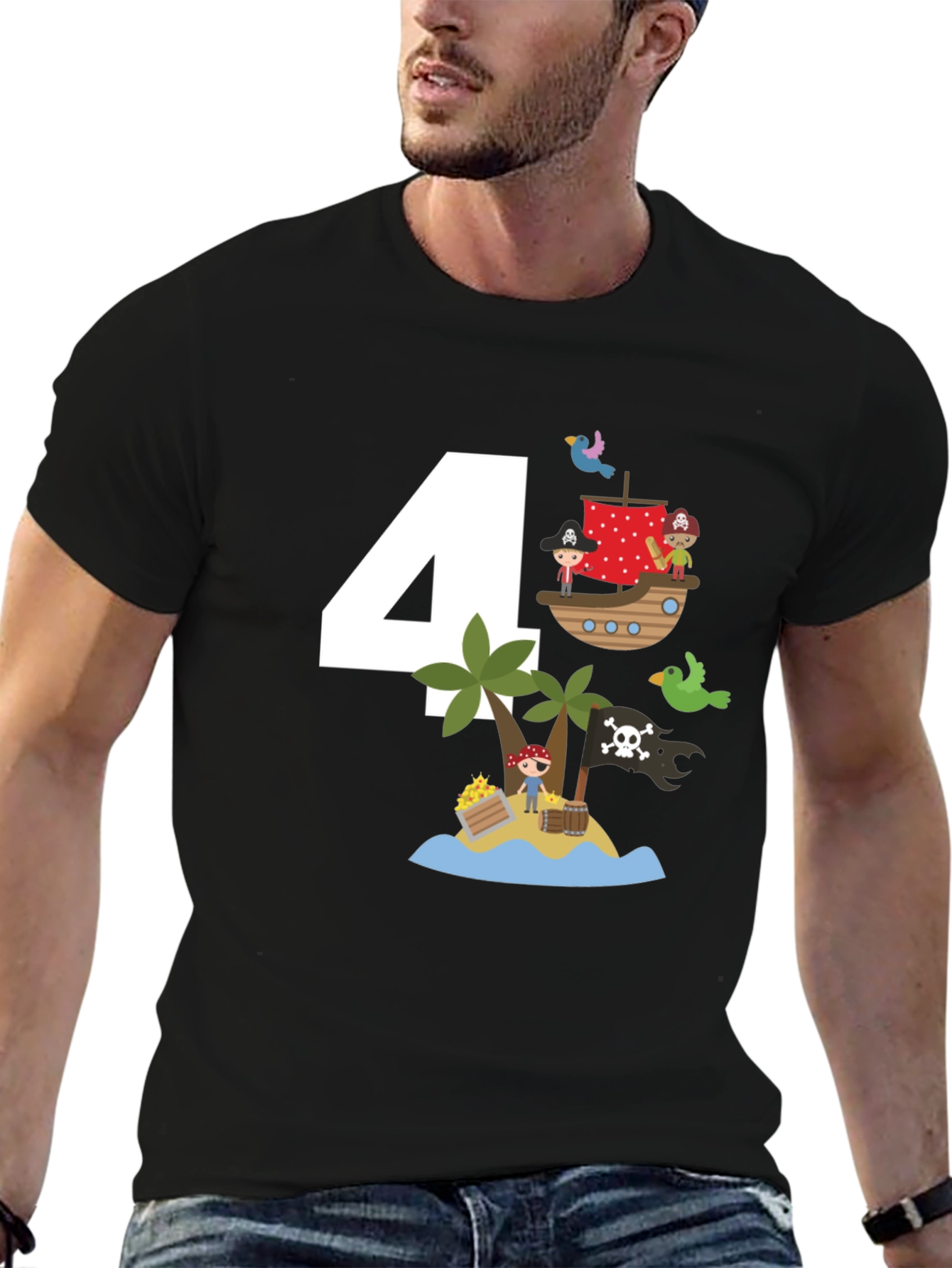 Pirate 4th Birthday T-Shirt