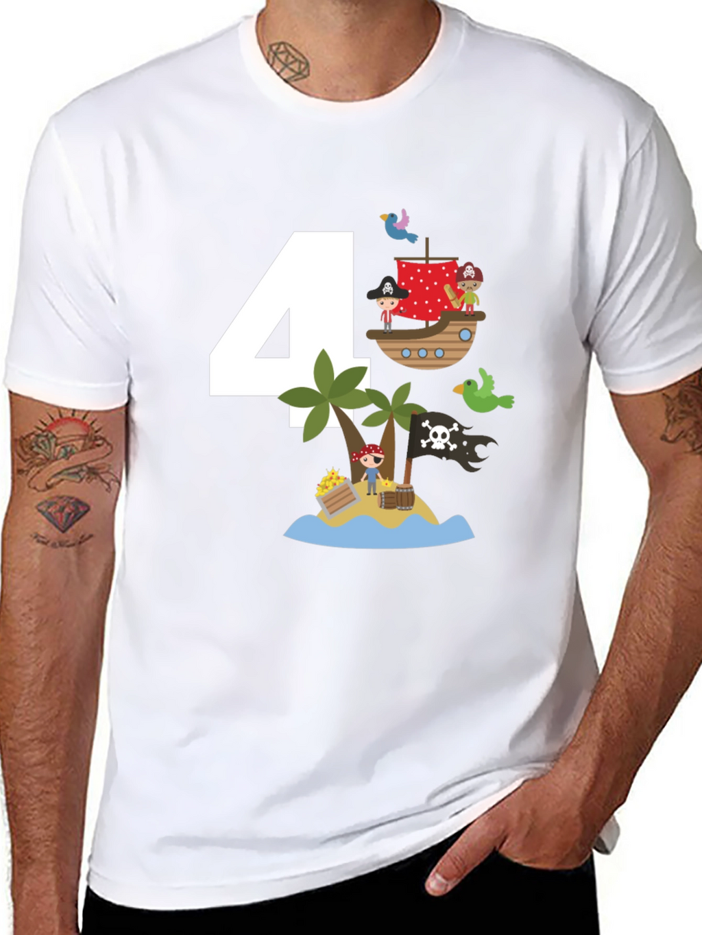 Pirate 4th Birthday T-Shirt