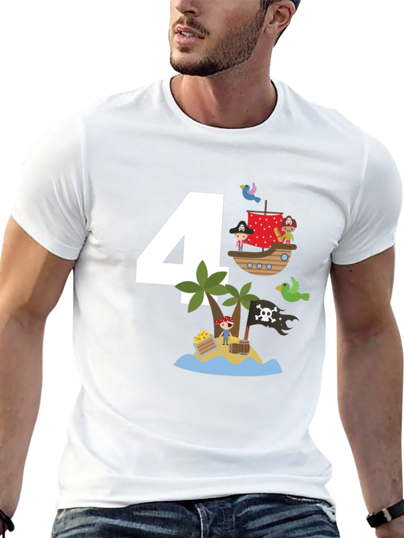 Pirate 4th Birthday T-Shirt