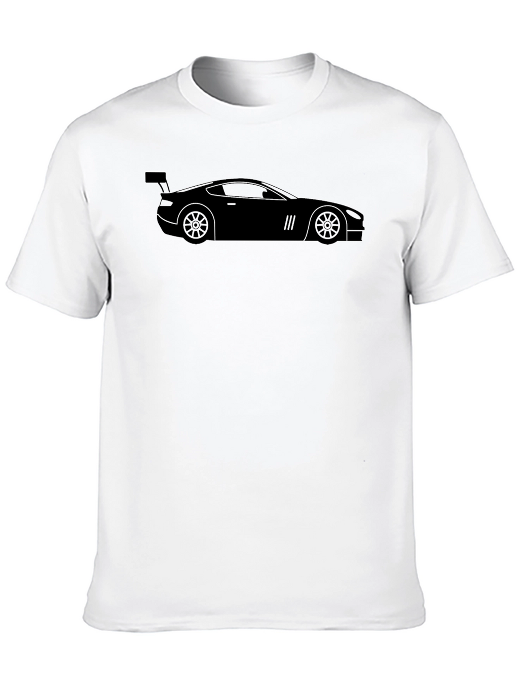 Sleek Car Graphic Black T-Shirt