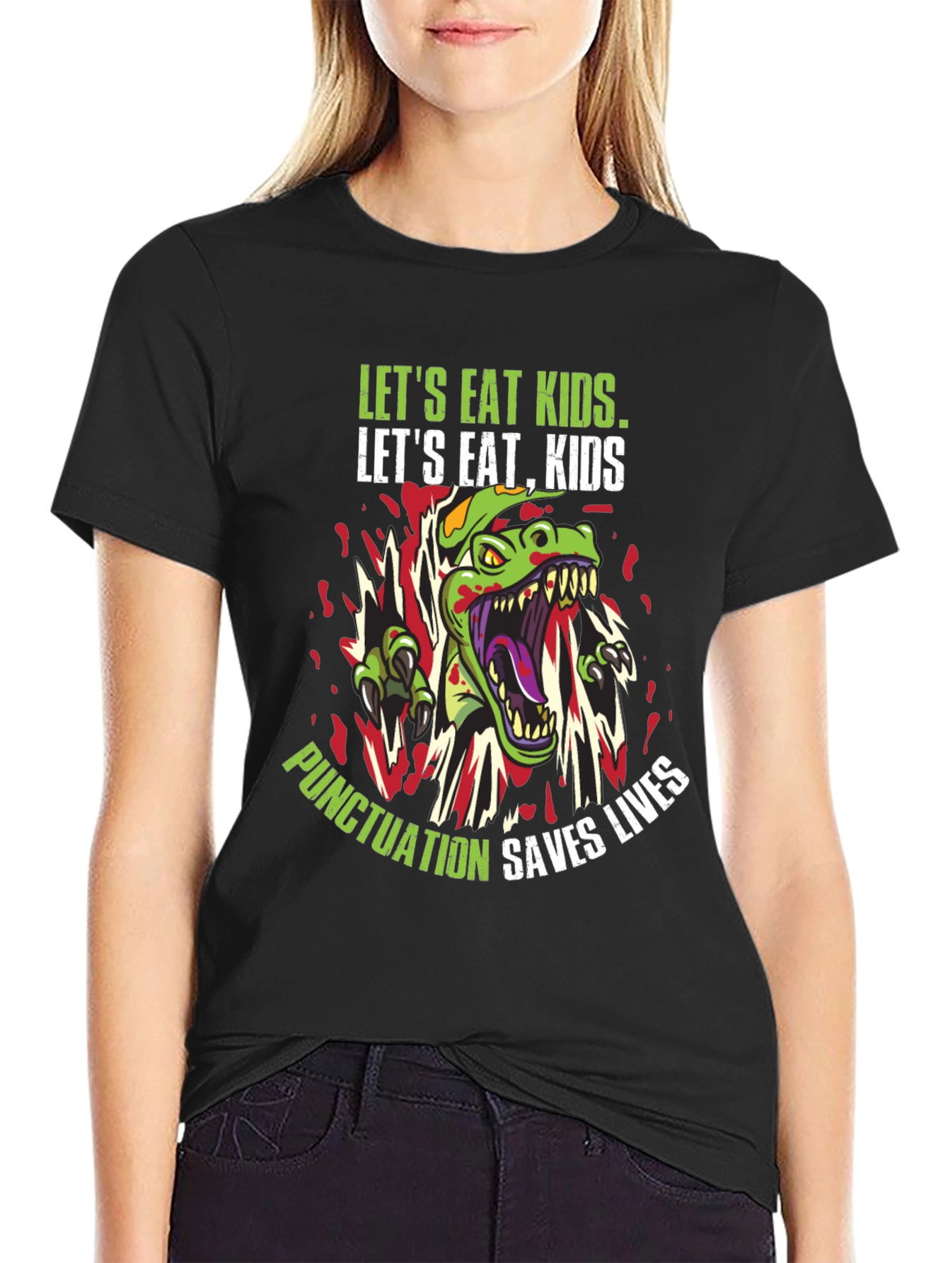 Eat Kids Punctuation Saves Lives T-Shirt
