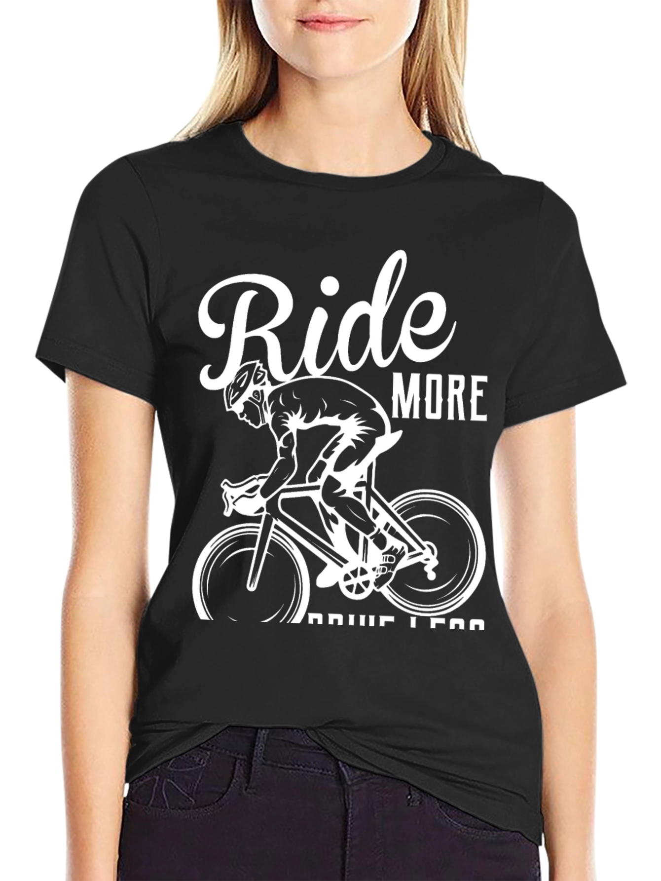 Ride More Drive Less Graphic Tee - Cyclist Shirt