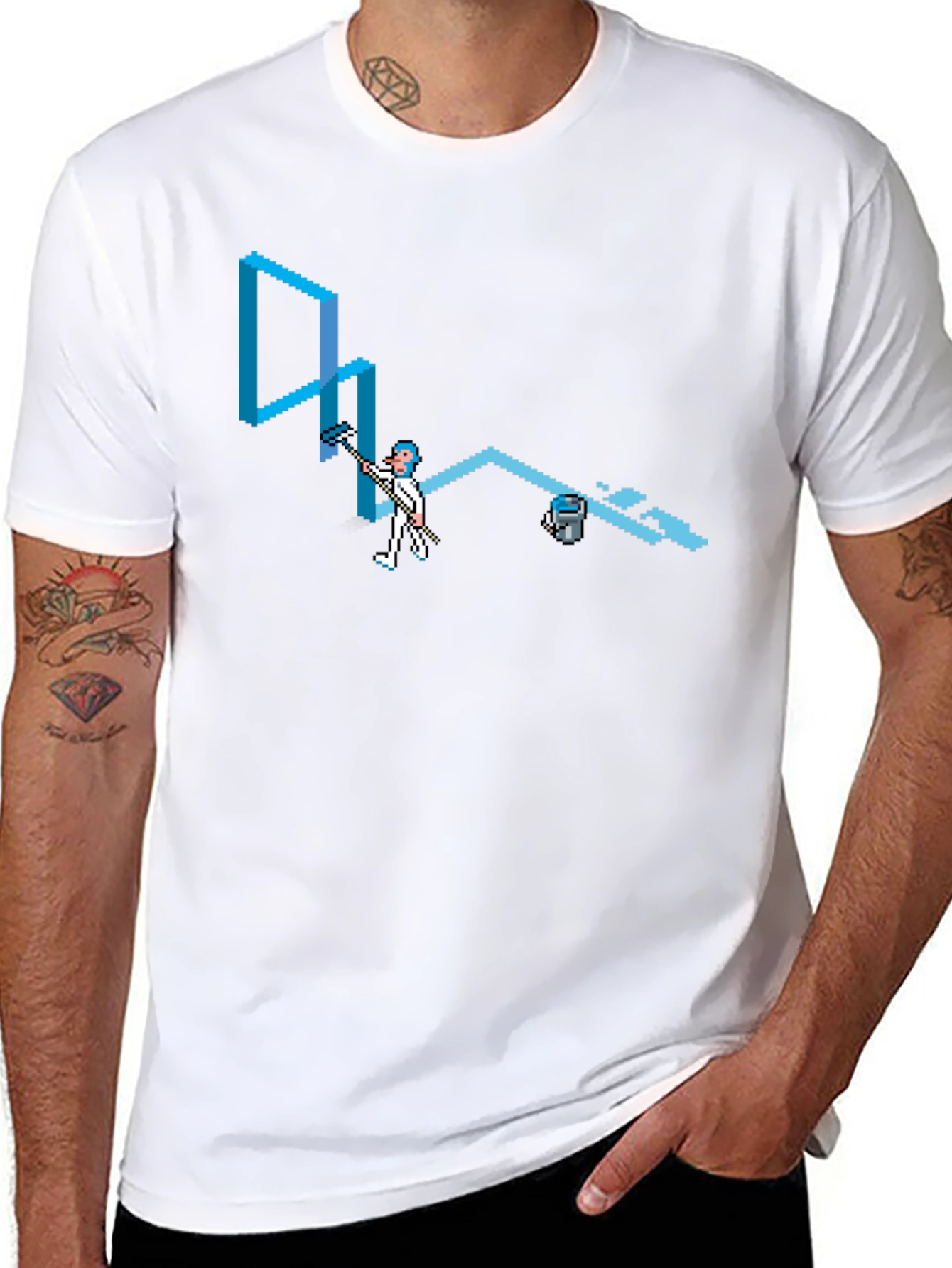 Pixel Painter T-Shirt - Retro Gaming Tee