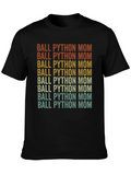 Ball Python Mom Graphic T-Shirt Snake Lover Tee