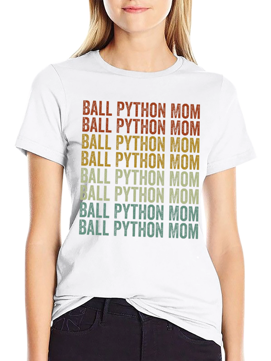 Ball Python Mom Graphic T-Shirt Snake Lover Tee