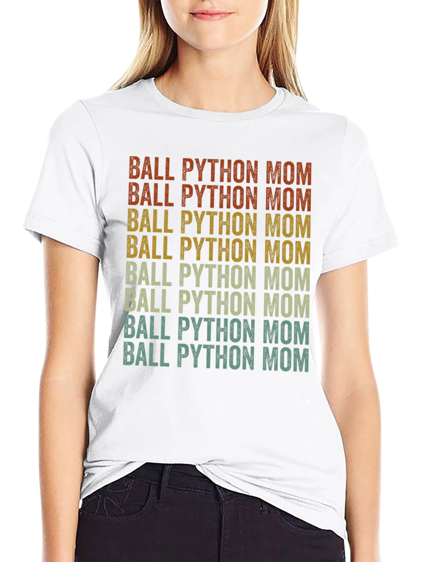 Ball Python Mom Graphic T-Shirt Snake Lover Tee