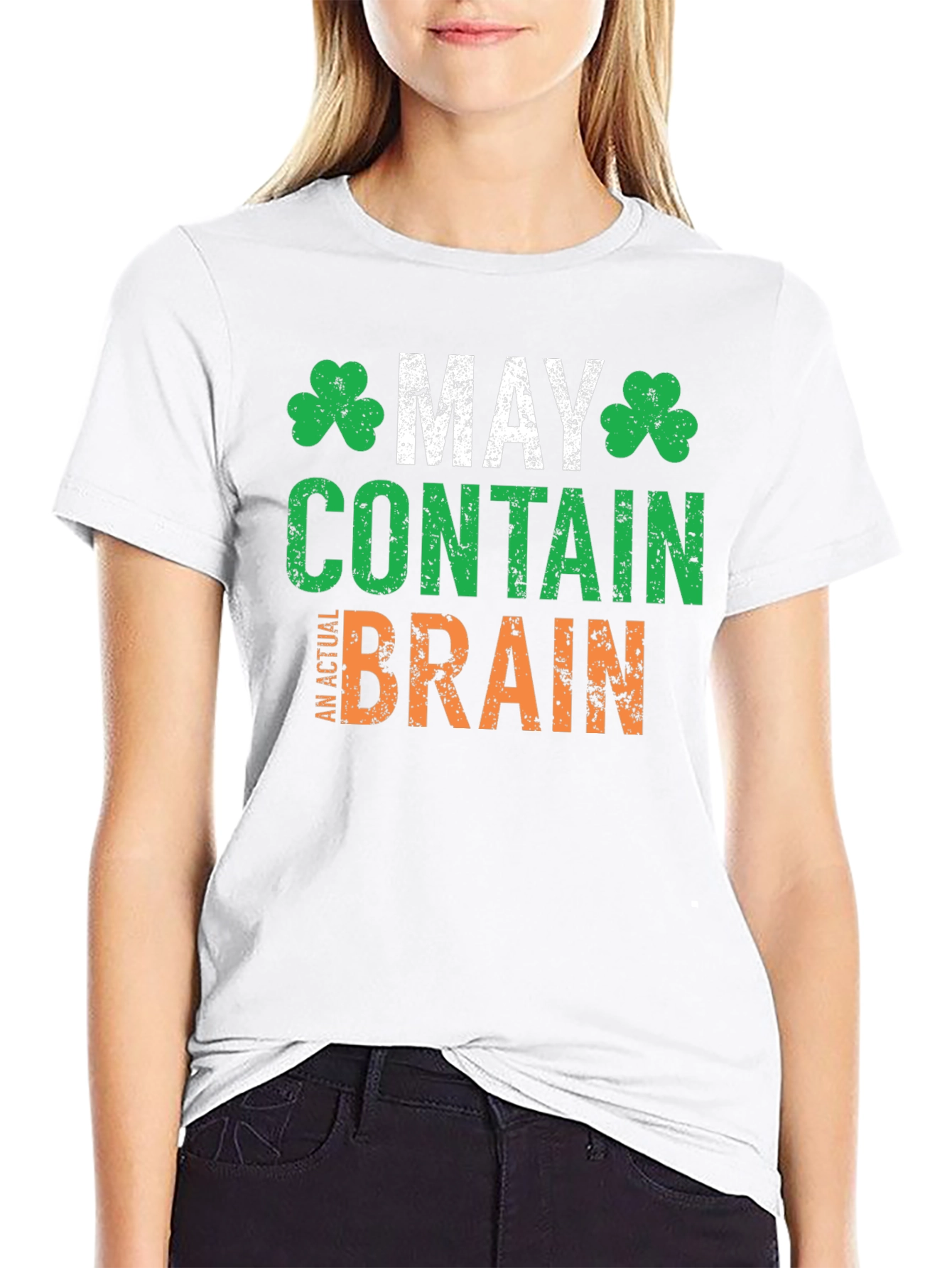 May Contain An Actual Brain St. Patricks Day T-Shirt