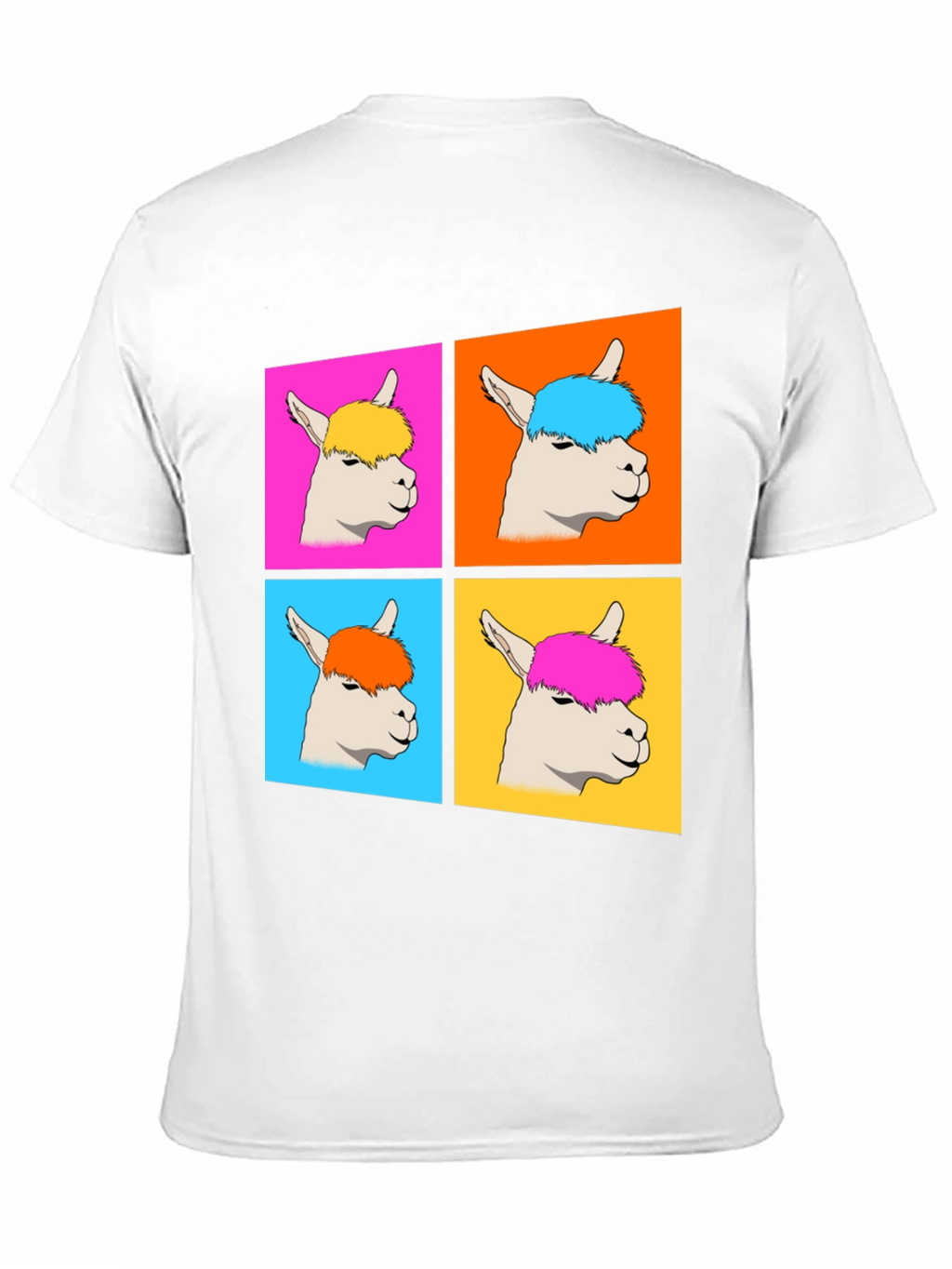Alpaca Pop Art Graphic T-Shirt